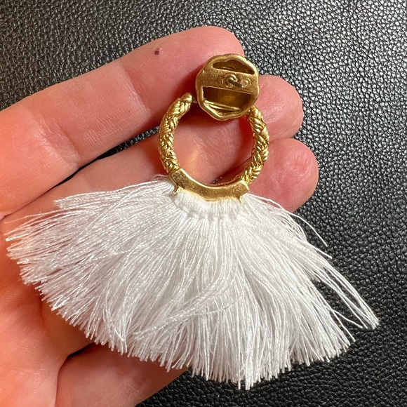 Door-Knocker Fringe Earrings - Picture 6 of 11